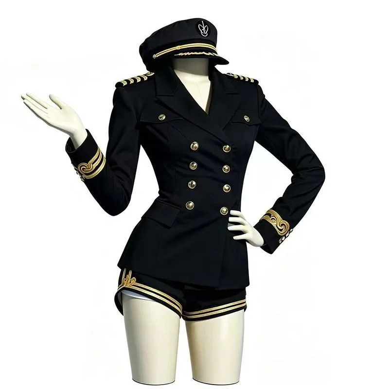 Kadın Siyah Beyaz Denizci Kapt - Embroidery Uniform incelemesi ve fiyatı